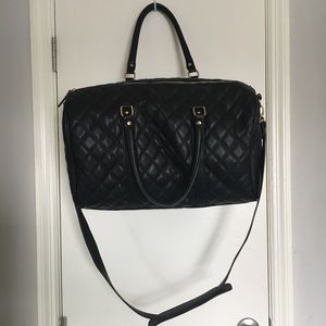 * HOLDING * Forever 21 Quilted Pleather Duffle Bag